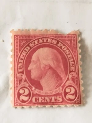 UN USED VTG United States George Washington extremely rare 2 cent postage stamp - Image 1 of 3