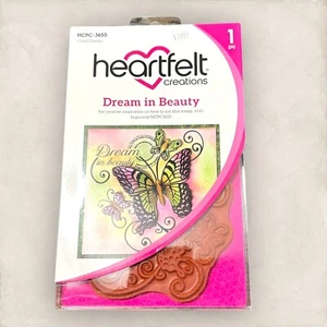 Heartfelt Creations Scrapbooking - Dream in Beauty Butterfly Large Rubber Stamp - Picture 1 of 4