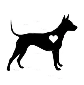 Thai Ridgeback with heart Vinyl Decal for Car laptop Window Bumper Wall Truck - Picture 1 of 13