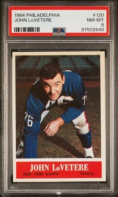1964 PHILADELPHIA 120 JOHN LoVETERE PSA 8 - Image 1 of 1