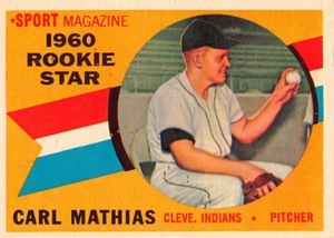 1960 Topps #139 Carl Mathias Rookie Star Cleveland Indians - Picture 1 of 3