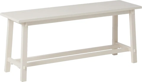 Decor Therapy Kyoto Wooden Bench, Antique white Cover