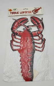 VTG."LOBSTER" Tissue Decoration Beistle 17"NIP)  - Picture 1 of 4