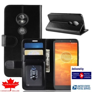 Für Motorola Moto G 7Play Flip Slots weiche Geldbörse Etui/Abdeckung/Kartenhalter Etui - Bild 1 von 38