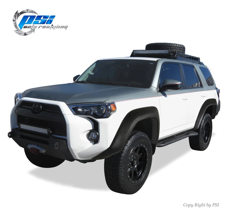 Extension Style Fender Flares Fits Toyota 4Runner 2014-2024 Full Set Textured - Image 1 of 4