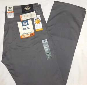 DOCKERS Jean Cut Pants Straight Stretch Comfort Waistband Tru Temp Burma Grey - Picture 1 of 8