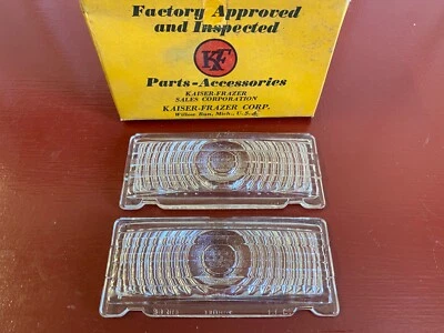 1949 1950 KAISER PARKING LIGHT LENS KADF BOX OF (2) - Image 1 of 4