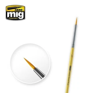 A.MIG-8611 3/0 Synthetic Roound Brush - Foto 1 di 1