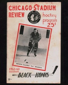 1962-63 Chicago Stadium Review Hockey Program Blackhawks vs. Bruins (405098) - Picture 1 of 3