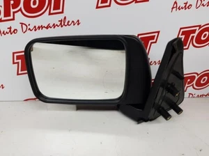 Y61/GU NISSAN PATROL LEFT DOOR MIRROR, MANUAL, UTE, BLACK - Picture 1 of 2