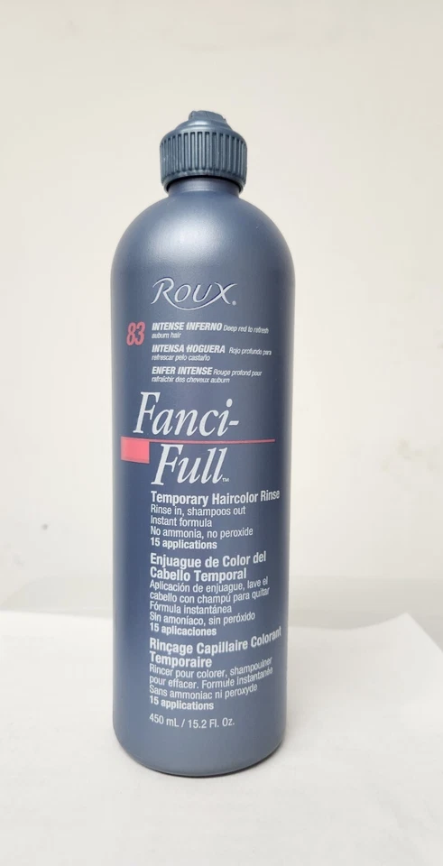 Roux Fanci-Enjuague Instantáneo Completo para Color de Cabello, 83 Intenso Inferno, 15.2 Onzas Líquidas Foto 1 de 1