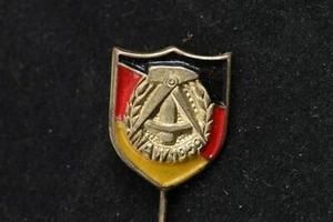 East Germany DDR NAW National Construction Works Communist Pin Badge 1959 SED - Picture 1 of 2