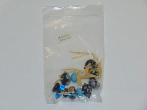 Lampwork Glass 11 Bead Vintage String Set Handmade by Ellen Dooley NOS - Picture 1 of 12
