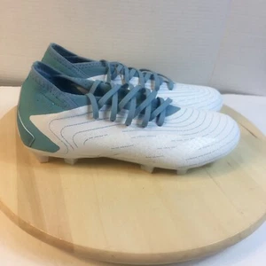 Adidas Women’s Predator Accuracy.3 FG Firm Ground White Blue Soccer Clean 8.5 - Picture 1 of 11