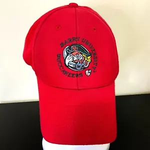 Vintage BARRY UNIVERSITY BUCCANEERS Hat Cap Red Size Medium - Picture 1 of 8