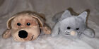 Melissa & Doug Brown Puppy Dog And Grey Kitten Cat Plush Soft Toys
