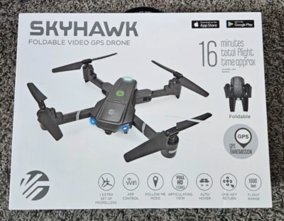 Vivitar DRC447 SkyHawk Plegable Video Drone 1080P HD Video en Vivo - Nuevo/Sellado Foto 1 de 2