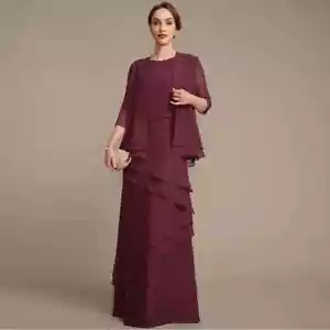 Simple Mother of the Bride Dress Zipper Back Chiffon Wedding Party Gowns Custom - Picture 1 of 14
