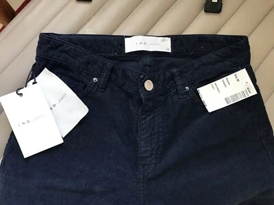 •••Pantalones IRO 285.00 Azul Algodón-Pantalones 24 Nuevos con Etiquetas••• Foto 1 de 3