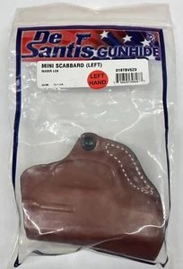 Desantis Brown/Tan Leather Mini Scabbard Holster for Ruger LC9 Left Handed *NEW* - Picture 1 of 1