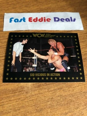 CHAMPIONSHIP MARKETING 1991 WCW WRESTLING PSYCHO SID VICIOUS CARD 43 NWA WWE - Image 1 of 2