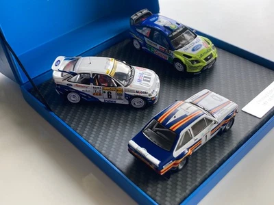 Juego de 3 coches 1/43 Prodrive (IXO) FO3MC3-43 BP Ford Abu Dhabi WRT 1981/1994/2007 Foto 1 de 4