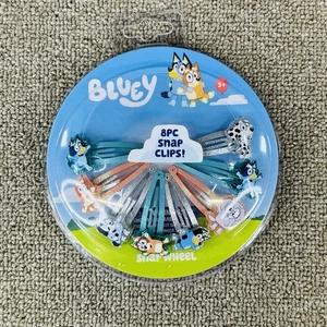 Bluey Hair Clips for Girls Snap 8 Pack Multi Color Ages 3+ - Picture 1 of 7