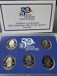 2007 S  UNITED STATES MINT STATE QUARTERS PROOF SET San Francisco  - Picture 1 of 6