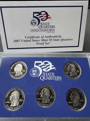 2007 S  UNITED STATES MINT STATE QUARTERS PROOF SET San Francisco  - Image 1 of 4