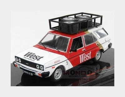 1:43 Ixo Fiat 131 Panorama Assistance Rally Team West 1979 White Red RAC306X Mod - Immagine 1 di 2