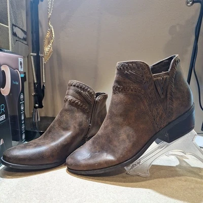 Baretraps Gerty Western Ankle Booties Brush Brown Women 7.5 - Изображение 1 из 4