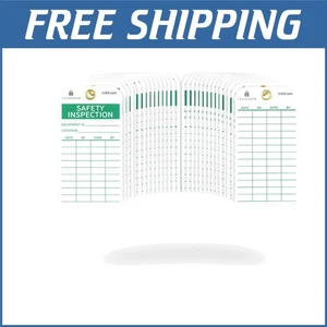 Industrial-Grade Safety Inspection Tags & Zip Ties - Weatherproof Vinyl, 30 Pack - Picture 1 of 10