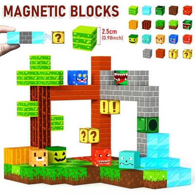 100-800X Magnetic Building Blocks Children Educational Toy Gift for Kids Age 3-8 - Image 1 of 4