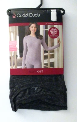Cuddl Duds Softknit Long Sleeve Crew with Thumbholes size XL - Image 1 of 4