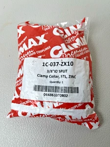 Climax einteilige Klemmmanschette 3/8" ID Split STL. Zink 1C-037-ZX10 OTY: 10 - Bild 1 von 3