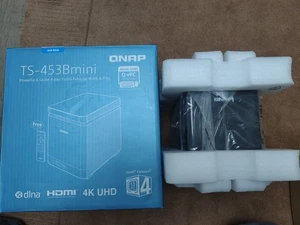 QNAP TS-453B mini 4 Bay HDMI 4K Intel J3455  4GB  Remote NAS Storage System - Picture 1 of 7