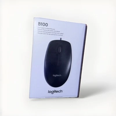 Logitech B100 (910-001439) Optical USB Mouse Factory Sealed  - Image 1 of 4