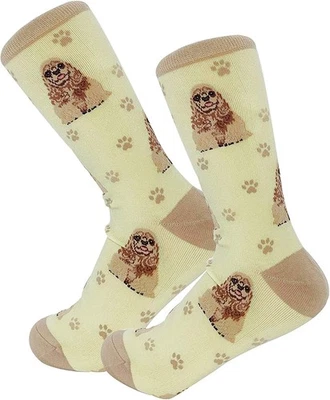 Happy Tails Cocker Spaniel Dog Lover Socks - One Size Fits Most - Image 1 of 4