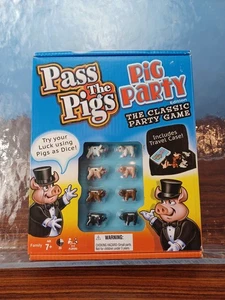 Pass The Pigs Pig Party Game Dice Game With Travel Case Fun Kids - Picture 1 of 4