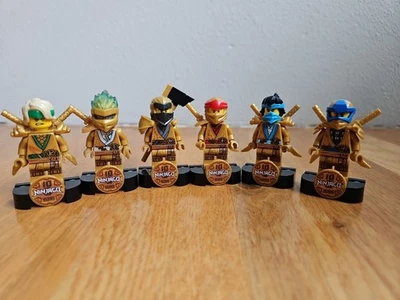 LEGO Complete Set of Legacy Ninjago 10th Anniversary Golden Ninjas Minifigures - Image 1 of 4