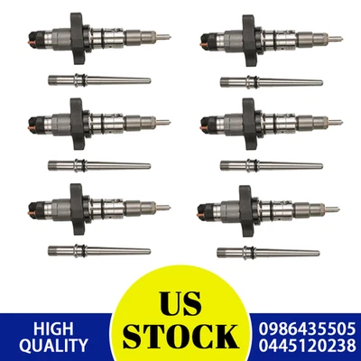 6X 0445120238 Common Rail Injectors Fits For Dodge Ram 04-09 5.9L Bosch Diesel - Изображение 1 из 4