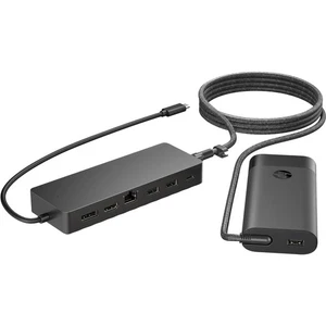 HP HP Universelles USB-C-Hub- und Laptop-Ladegerät, Kombo USB-C USB-A RJ45 DP - Bild 1 von 3