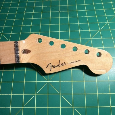 2008 Fender American Deluxe Strat Maple NECK USA Stratocaster Abalone LSR roller - Image 1 of 4