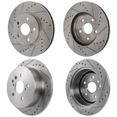 Rotores de disco de freno delanteros y traseros para Toyota Sienna 2004 2005 2006 2007 2008-2010 Foto 1 de 4