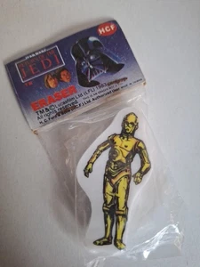 Star Wars Return of the Jedi Pencil Eraser 1983 C3-PO Rare New And Sealed C3PO - Bild 1 von 5