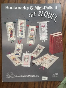 VINTAGE JEANETTE CREWS CROSS STITCH BOOKMARKS & MINI-PULLS 24 DESIGNS Book 66 - Picture 1 of 4