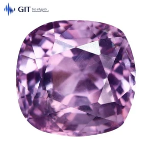 1.42 Ct GIT Certified Very good Square Cushion 100% Natural Purple Spinel - Picture 1 of 7