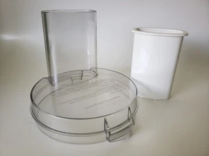 Cuisinart Processor DLC-5 TX Replacement Clear Lid Cover Part DLC-104TX & Pusher - Picture 1 of 2