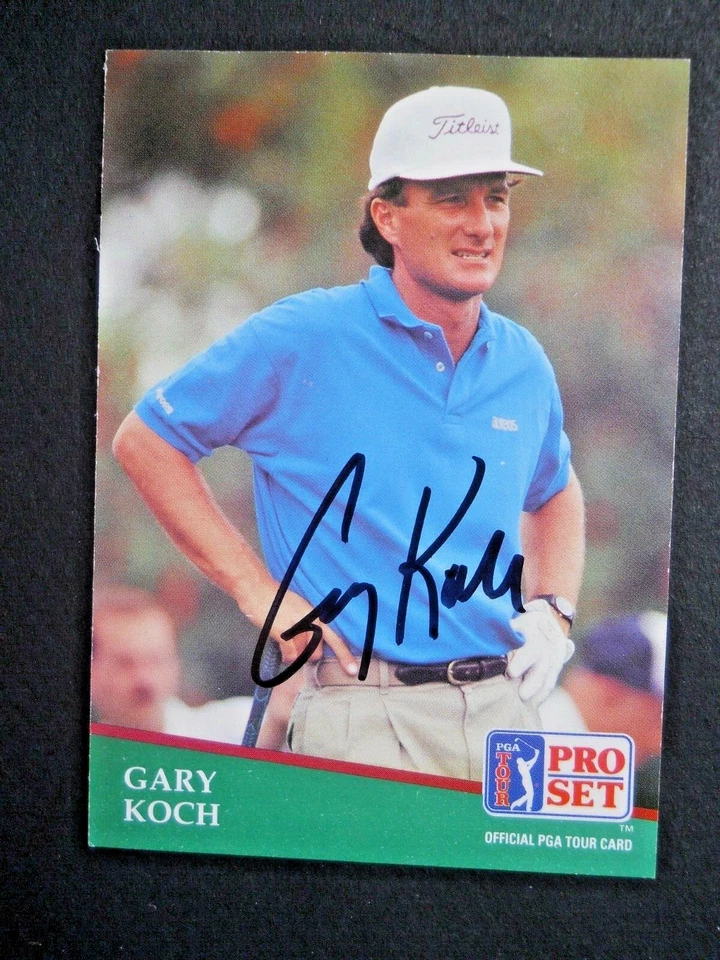 Gary Koch - 1991 Proset Autographed PGA Golf card # 267 - Tour card - Image 1 of 1