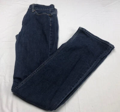 Pantalones de mezclilla MIH para mujer con botones cremallera bolsillos azules bordados talla 28 estilo Londres Foto 1 de 4